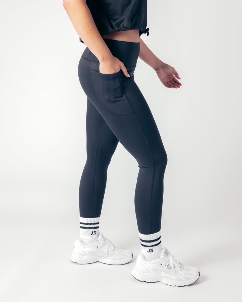Mid Rise Genesis Leggings - Black Onyx