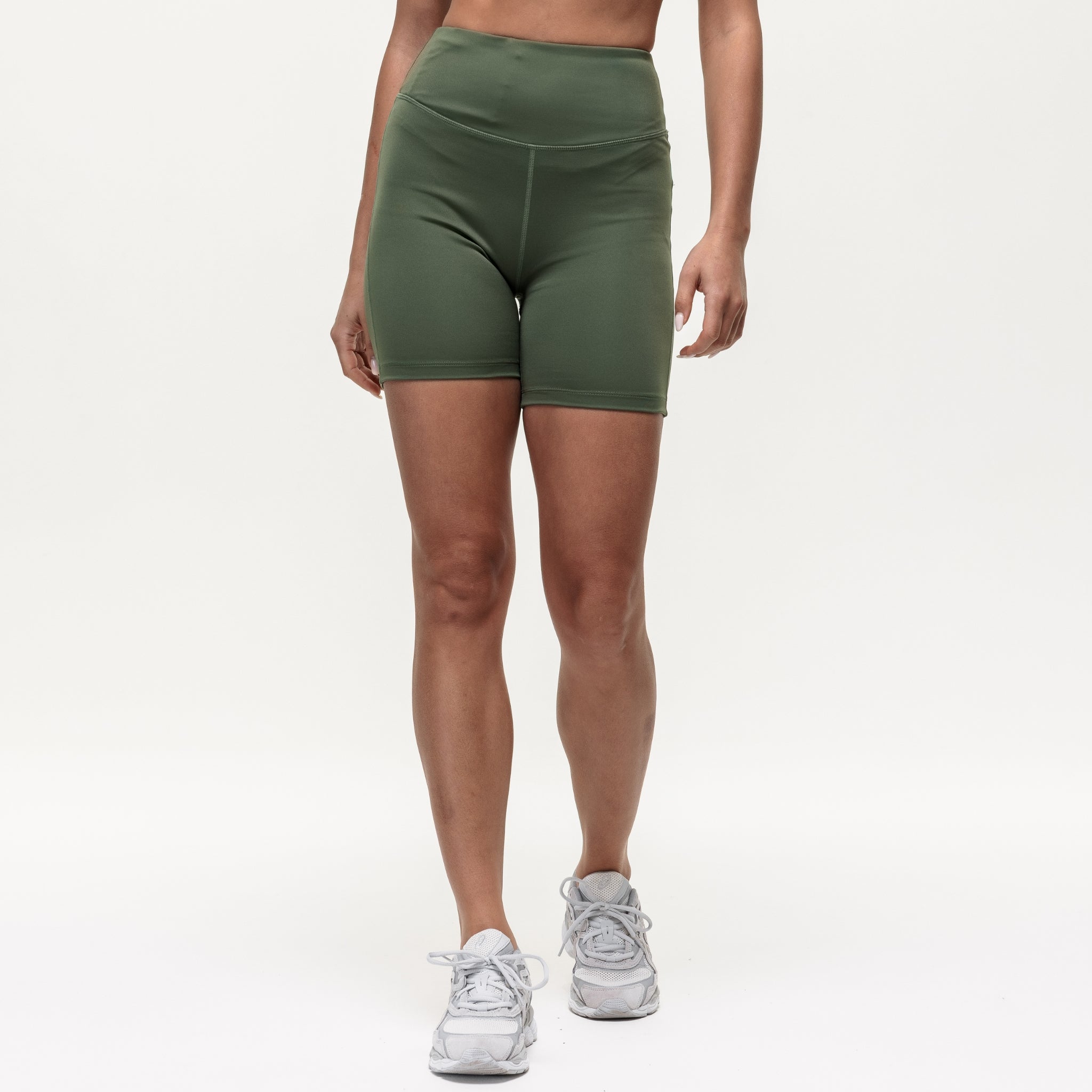 Motion High Rise Biker Shorts - Khaki