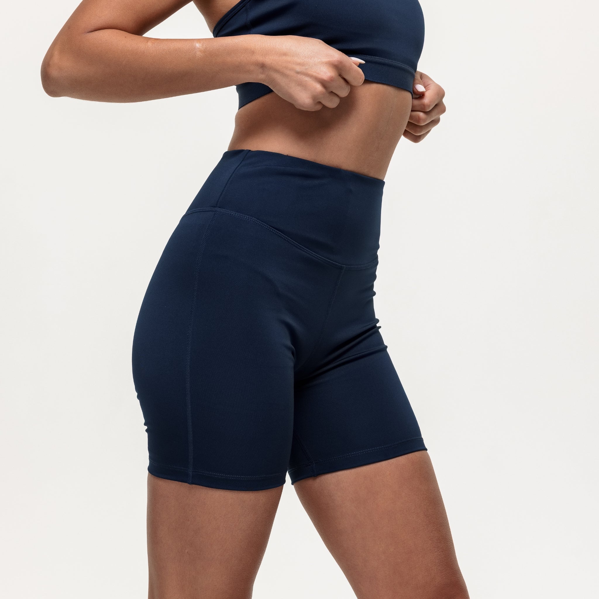 Motion High Rise Biker Shorts - Navy