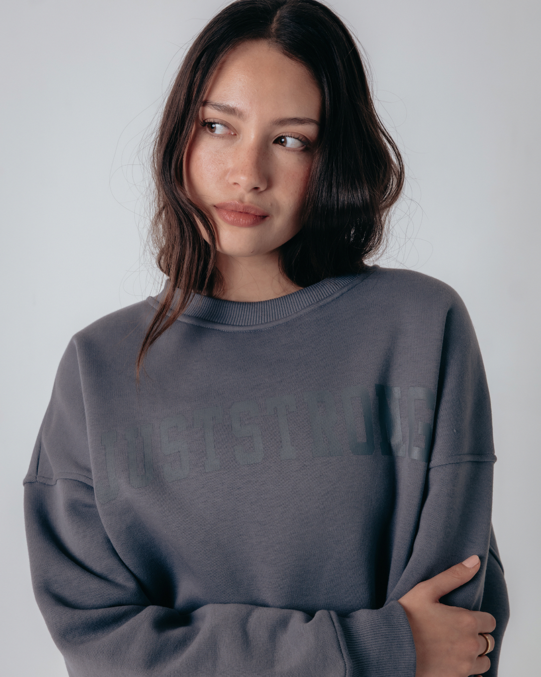 Essentials Oversized Crew - Graphite