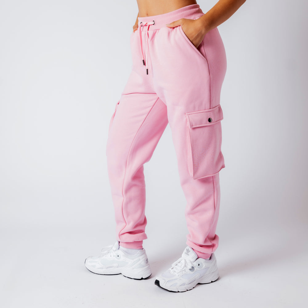 Cargo Joggers - Bubblegum Pink