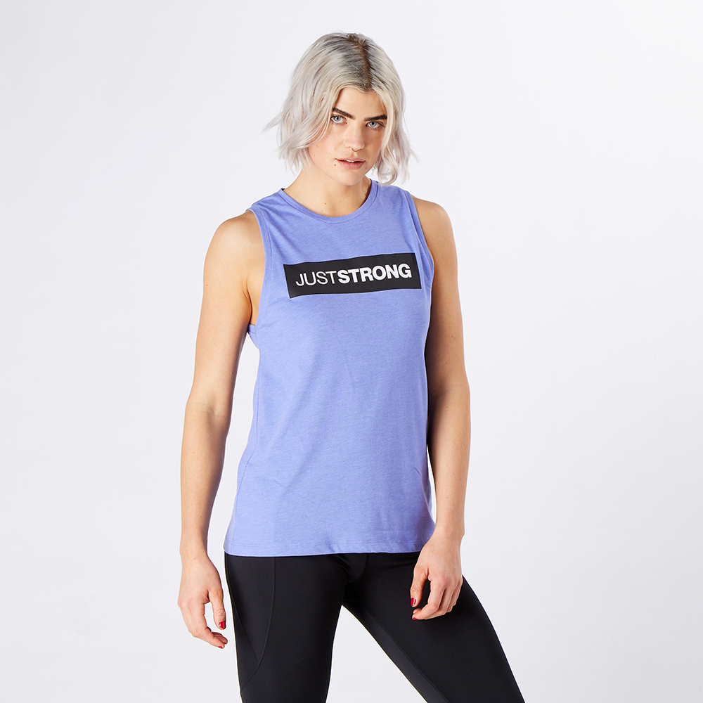 Blue Iris Marl Athletic Box Tank